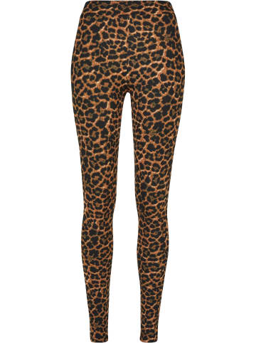 Urban Classics Urban Classics Damen Ladies Soft AOP Leggings in darkleo