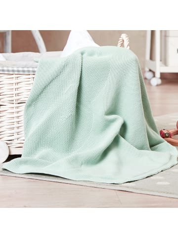 nordic coast company  Babydecke "Wolke" in Mint