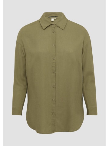 QS Bluse in 7854_olivgrün