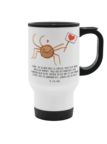 Mr. & Mrs. Panda thermosbecher Spinne Agathe Motivation mit Spruch in Weiß