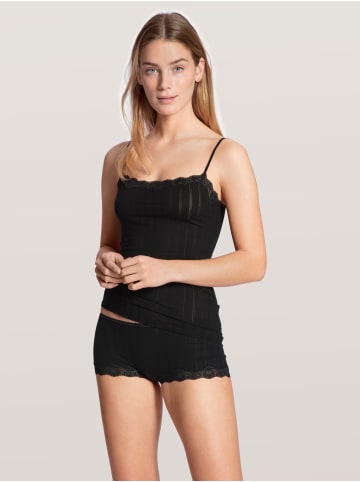 Calida Spaghetti-Top in schwarz