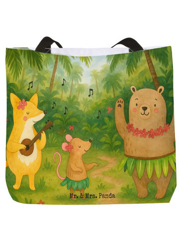 Mr. & Mrs. Panda Tasche Waldtiere Aloha Design ohne Spruch in Weiß