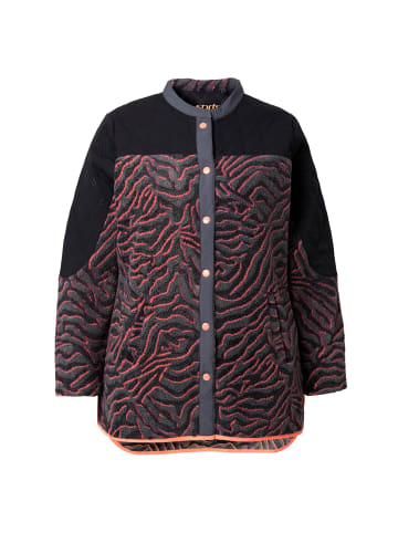 Ulla Popken Sweatjacke in schwarz