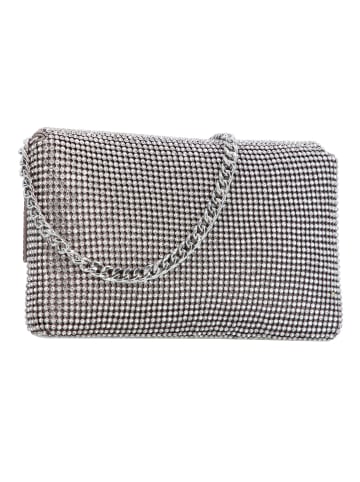 Guess Twiller Clutch Tasche 22 cm in silver