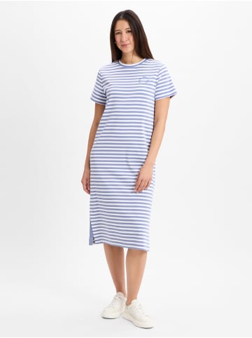 comma Kleid in hellblau weiß - 0001