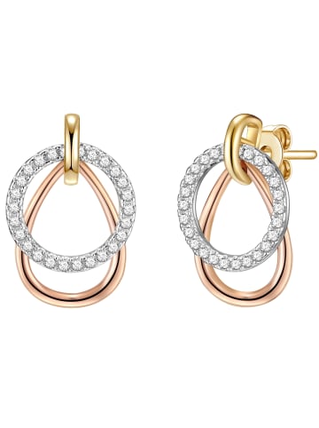 Rafaela Donata Ohrstecker aus Sterling Silber mit Zirkonia in gelbgold