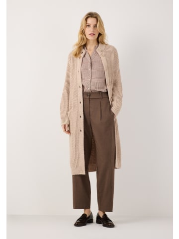 More & More lockere Karo-Stehkragenbluse in multicolour check