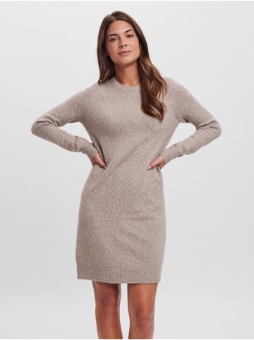 Vero Moda Strick Kleid Meliert Basic Langarm VMDOFFY in Braun