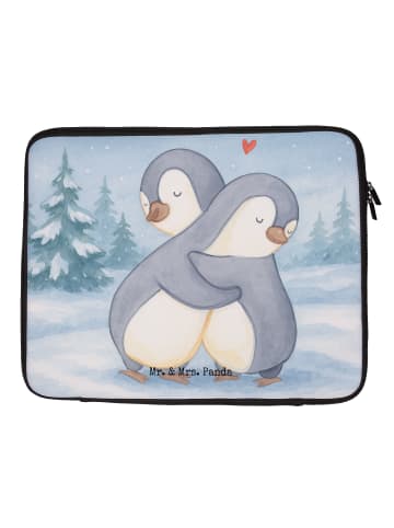 Mr. & Mrs. Panda Laptop Tasche Pinguine Kuscheln Design ohne Spruch in Weiß