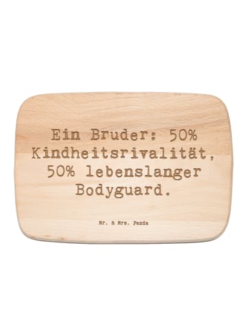 Mr. & Mrs. Panda Küchenbrett Holz Spruch Bruder Bodyguard mit Sp... in Transparent