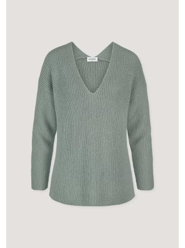 Hessnatur Strickpullover in mattgrün