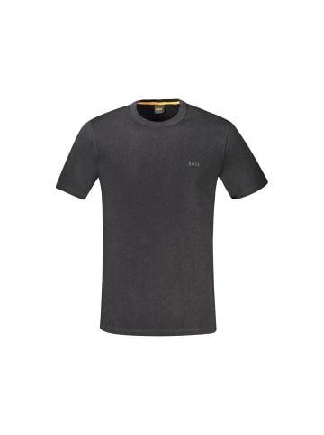 Hugo Boss Schwarz Herren T-Shirt aus Baumwolle