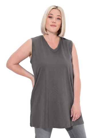 Ulla Popken Strick-Top in graphitgrau