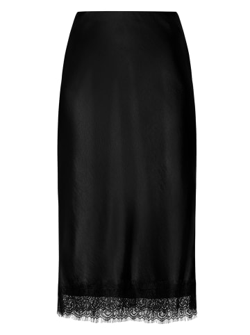 Zero  Satinrock mit Spitze in Black Beauty