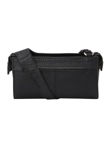 VLD VOi Leather Design Hirsch Umhängetasche Leder 25 cm schwarz-weiss