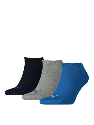 Puma Socken 3er Pack in Blau/Grau