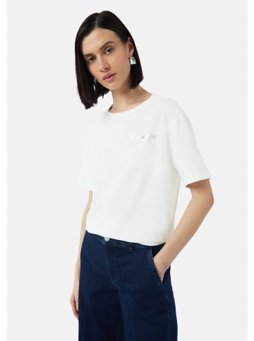 comma T-Shirt kurzarm in Weiß