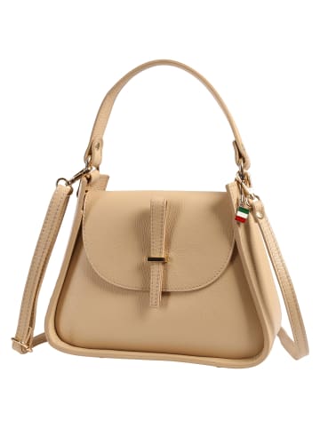 Florence Florence Schultertasche Leder beige, camel ca. 26cm