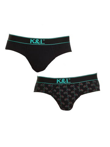 Kisses and Love 2er-Set: Slip in Black