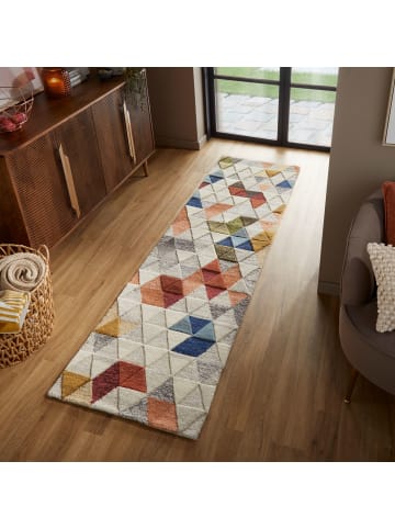 KADIMA DESIGN Moderner Teppich in lebendigen Farben mit rutschfestem Rücken