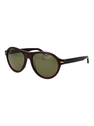 Serengeti Männer Sonnenbrille Rund Braun