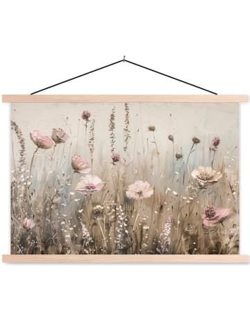 MuchoWow Poster mit Leiste Blumenfeld  (BxH)