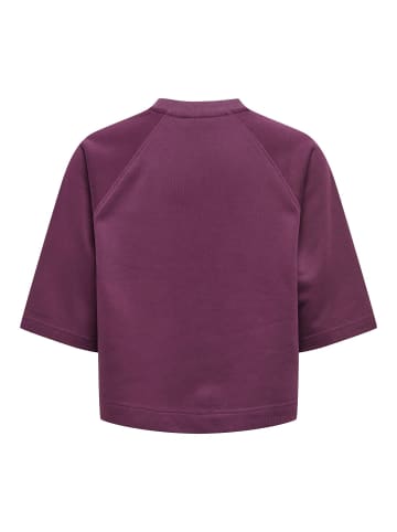 ONLY Sweat-Oberteil in Mauve Wine
