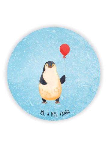 Mr. & Mrs. Panda magnet Pinguin Luftballon ohne Spruch in Eisblau
