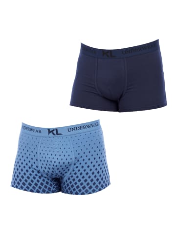 Kisses and Love 2er-Set: Boxershorts in Blue