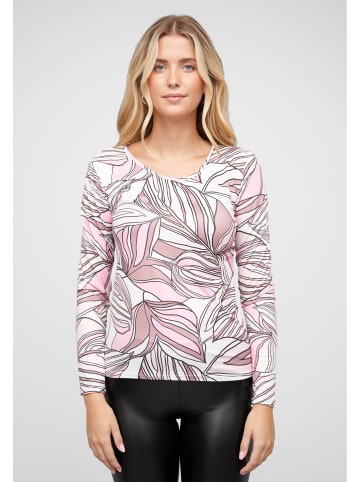 Cloud5ive Cloud5ive Langarm Top mit Blätter Print in rosa