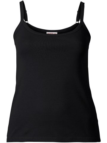 sheego Spaghettitop in schwarz