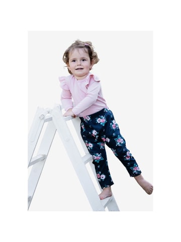 Makoma Babyleggings Floral in blau