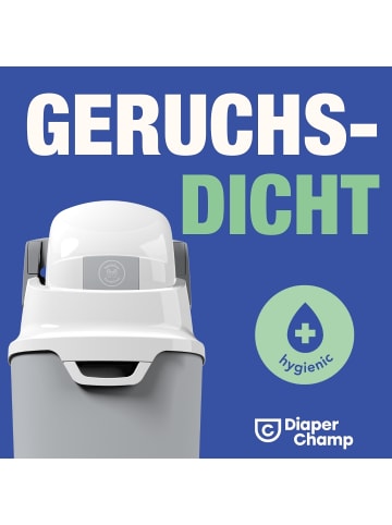 Diaper Champ Windeleimer One Maxi Handsfree Plus mit Pedal, handelsübliche Mülltüten