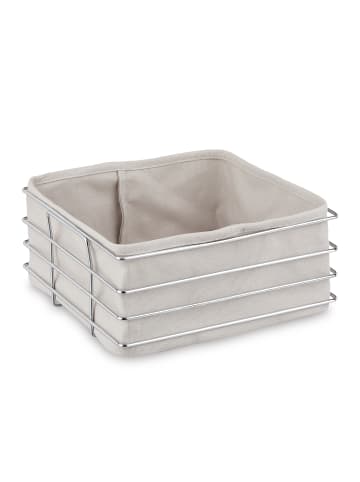 relaxdays Brotkorb in Grau - (B)23 x (H)10,5 x (T)23 cm