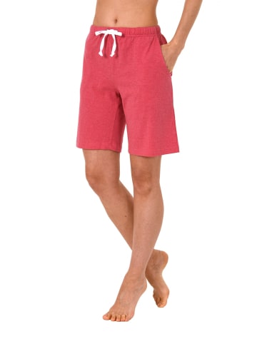 NORMANN Pyjama Bermuda kurze Hose Mix & Match in rot