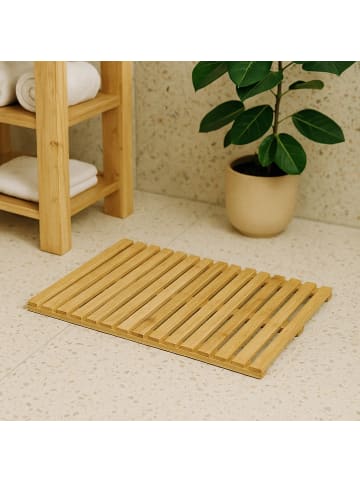 NUXIO Badezimmermatte in braun