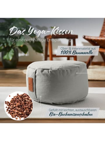 Lumaland #DoYourYoga  Yoga-Kissen Vishnu - gefüllt mit Bio-Buchweizenschalen - Rund 30x3