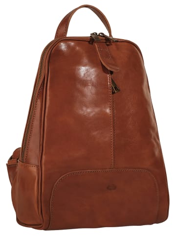 piké Rucksack echt Leder in braun