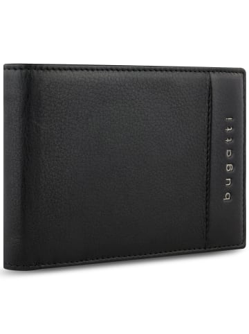 Bugatti Nome Geldbörse RFID Schutz Leder 12.5 cm schwarz