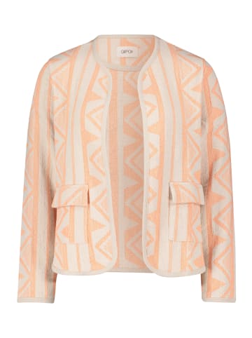 CARTOON Blazer-Jacke mit Muster in Cream/Rosé