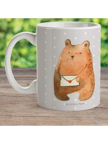 Mr. & Mrs. Panda Plastikbecher Bär Vermissen ohne Spruch in Grau Pastell