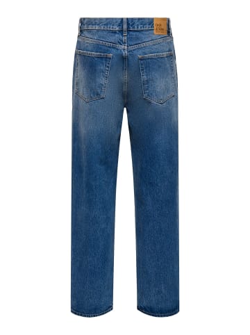 ONLY & SONS Locker geschnitten in Medium Blue Denim