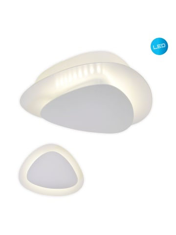 näve LED Deckenleuchte "LISO" in weiß - (L)25.5 cm x (B)20 cm x (H)5 cm - EEK G