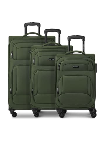 Smartbox Edition 04 4 Rollen Kofferset 3-teilig mit Dehnfalte in slate-green