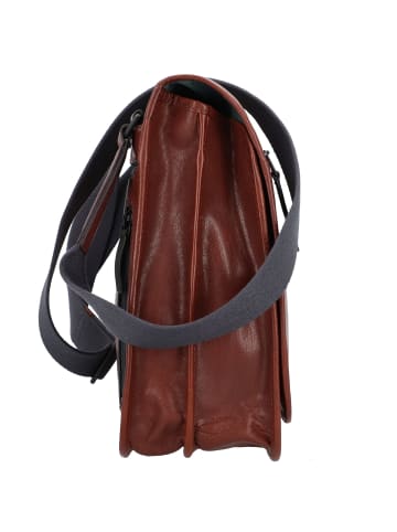 Jost Malmö Aktentaschen Messenger Leder 38.5 cm Laptopfach in cognac