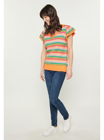 usha BLUE LABEL Women Sweater in multicolour orange