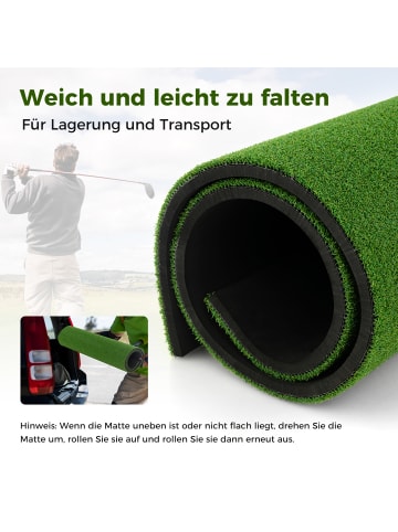 COSTWAY Golf Übungsmatte 152x117cm 27mm in Grün