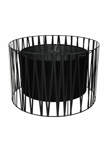 Licht-Erlebnisse Lampenschirm Ø 50 x (H)32 cm in Schwarz
