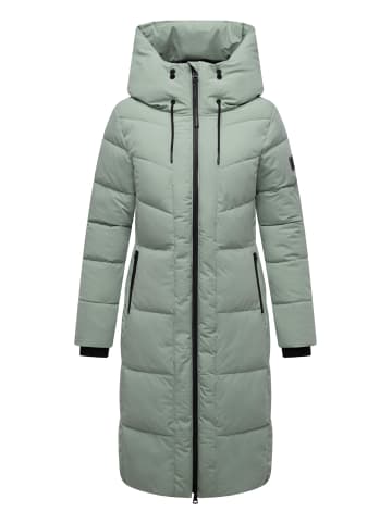 Navahoo Steppmantel Schokokuss XIV in Smokey Mint