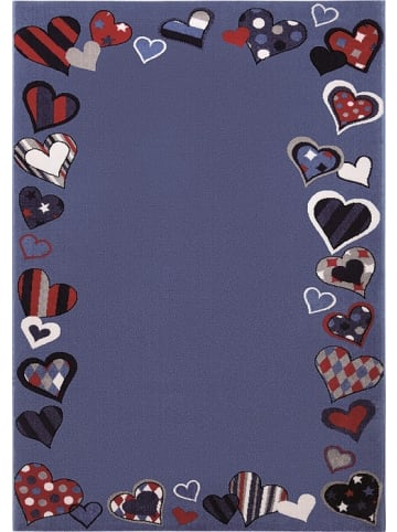 Wecon Home Kinderteppich Just Hearts in blau